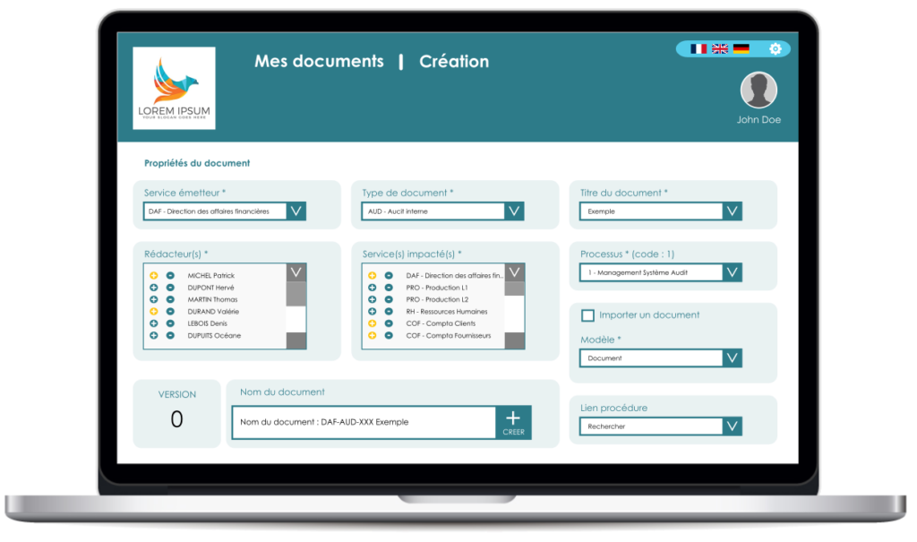BLOG - GED optimisée iso 9000 création de document